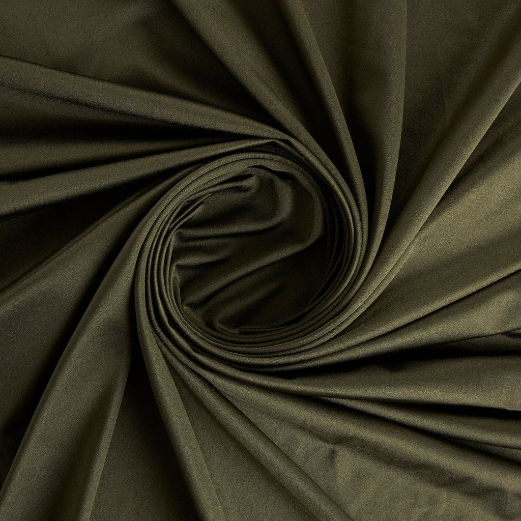 STRETCH BODYCON SATIN | 25333 FINE OLIVE - Zelouf Fabrics