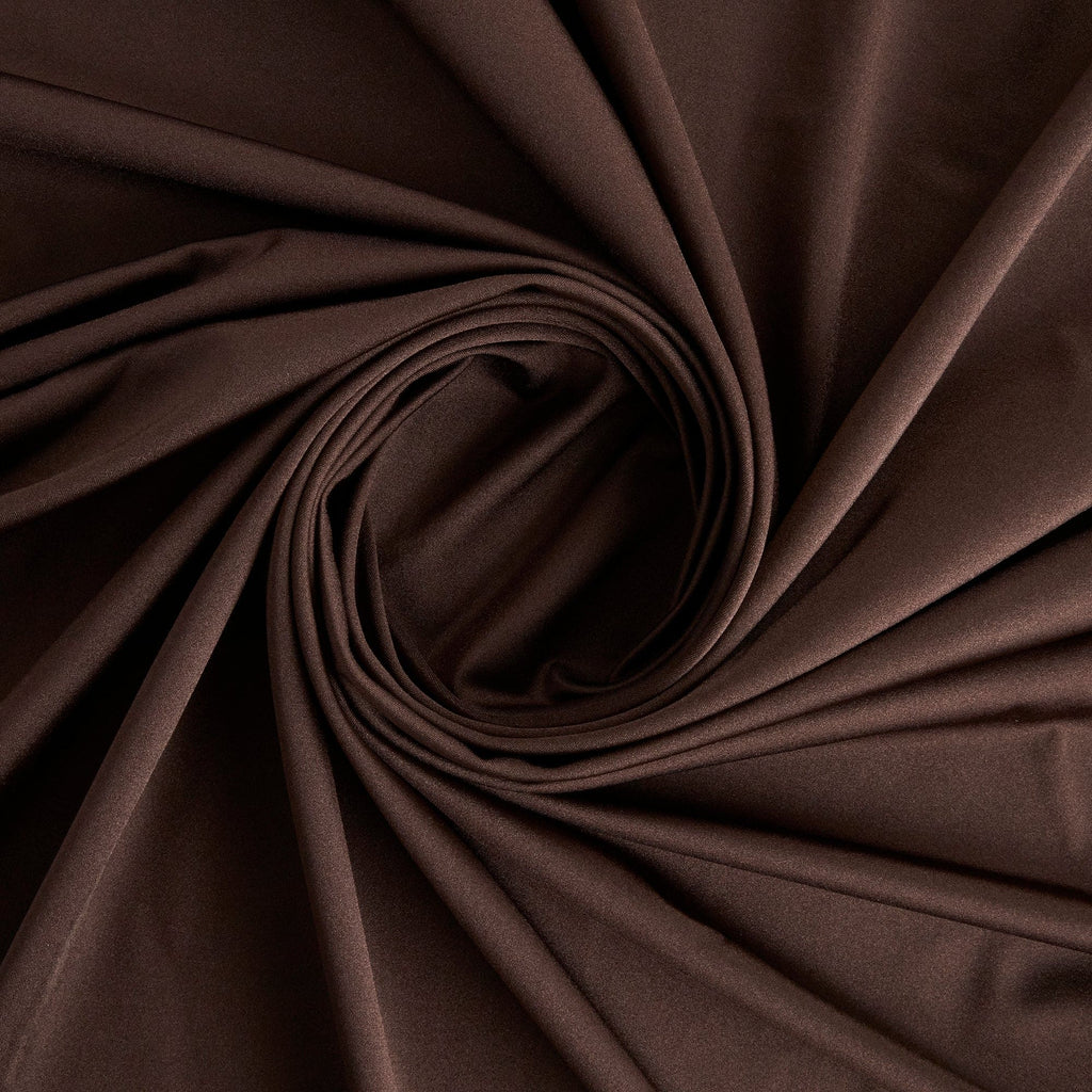FINE CHOCOLATE | STRETCH BODYCON SATIN | 25333 - Zelouf Fabrics