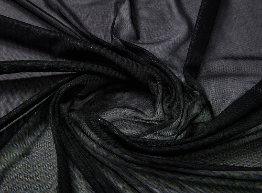 FOGGY FOIL CHIFFON | 6319 ONYX/BLK - Zelouf Fabrics