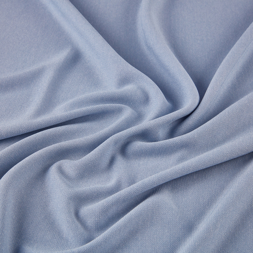POLY RAYON MATTE JERSEY | 632 BLUE - Zelouf Fabrics