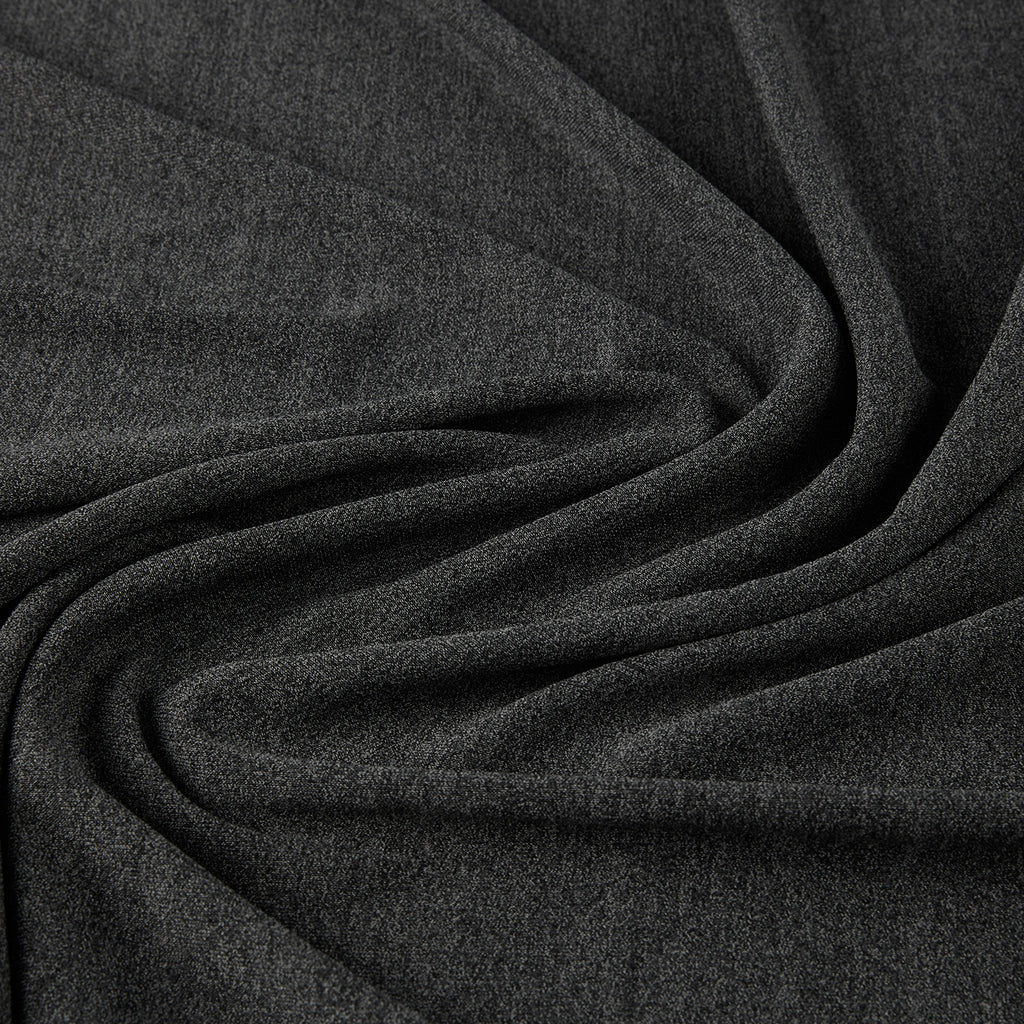 POLY RAYON MATTE JERSEY | 632 D CHARCOAL - Zelouf Fabrics