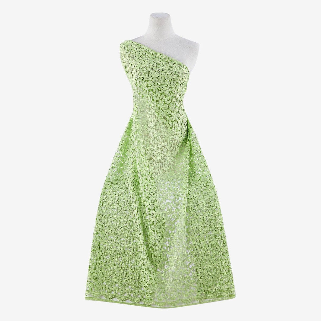 BREEZY LIME | 6455-GREEN - Chemical Lace - Zelouf Fabrics