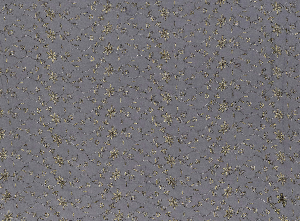 LINA METALLIC DOUBLE SCALLOP CHIFFON  | 6610  - Zelouf Fabrics