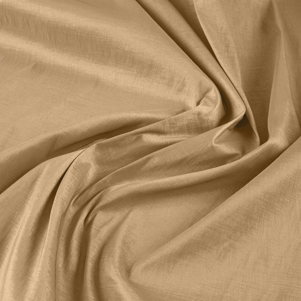 STRETCH TAFFETA | 6660 CARAMEL BEIGE - Zelouf Fabrics