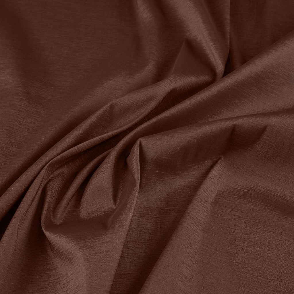 STRETCH TAFFETA | 6660 COCOA BANGEL - Zelouf Fabrics