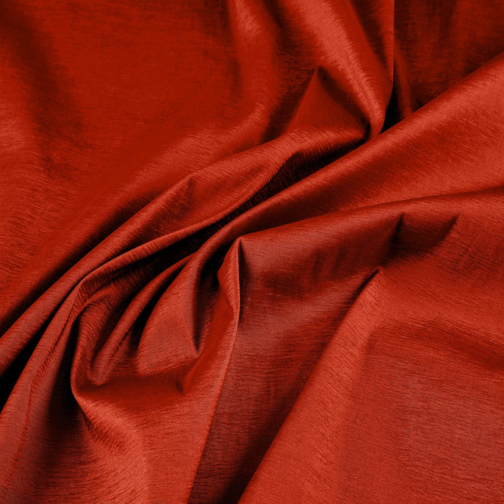 FOXY RED | 6660-RED - SOLID DANIELLA N/P STRETCH TAFFETA - Zelouf Fabrics