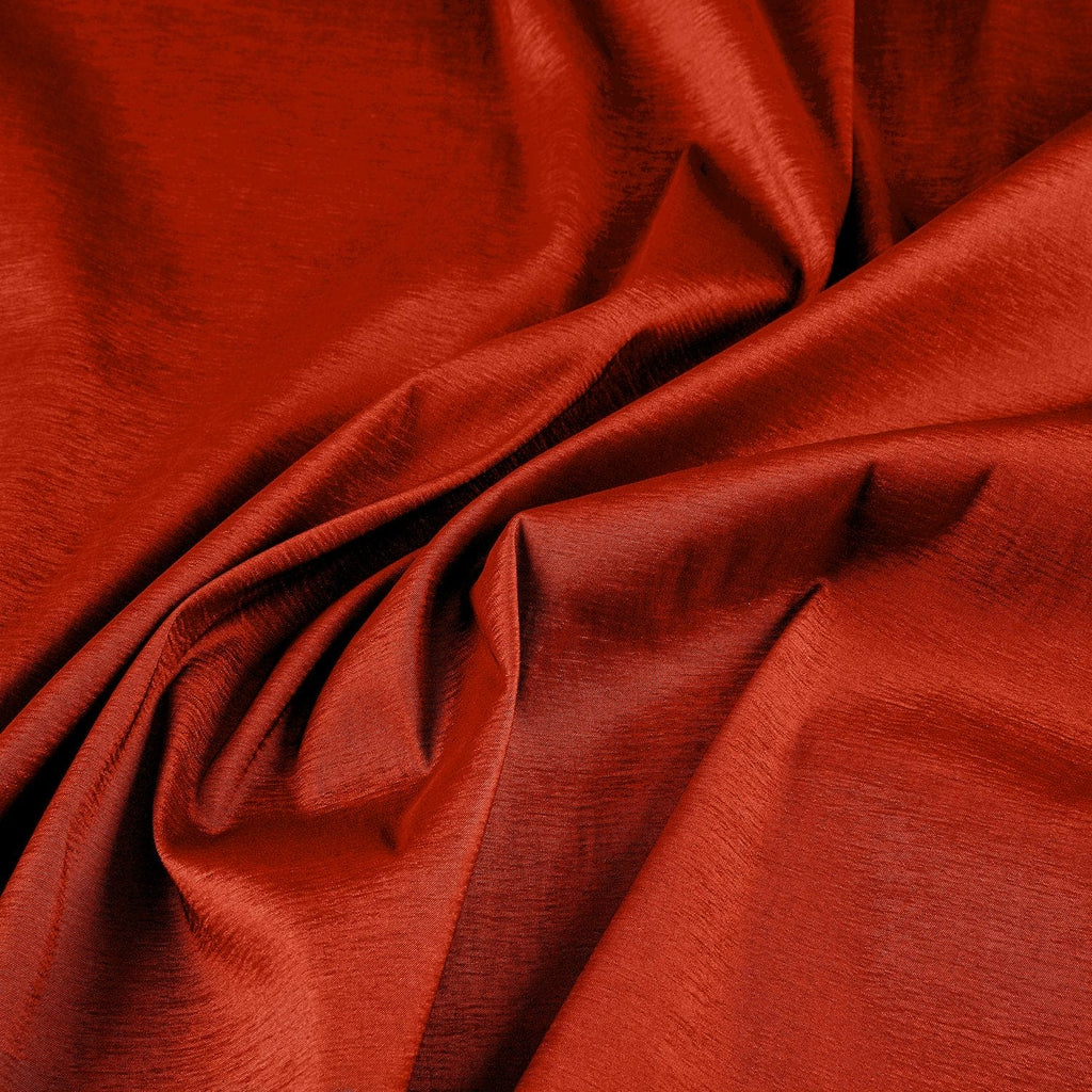 STRETCH TAFFETA | 6660 FOXY RED - Zelouf Fabrics