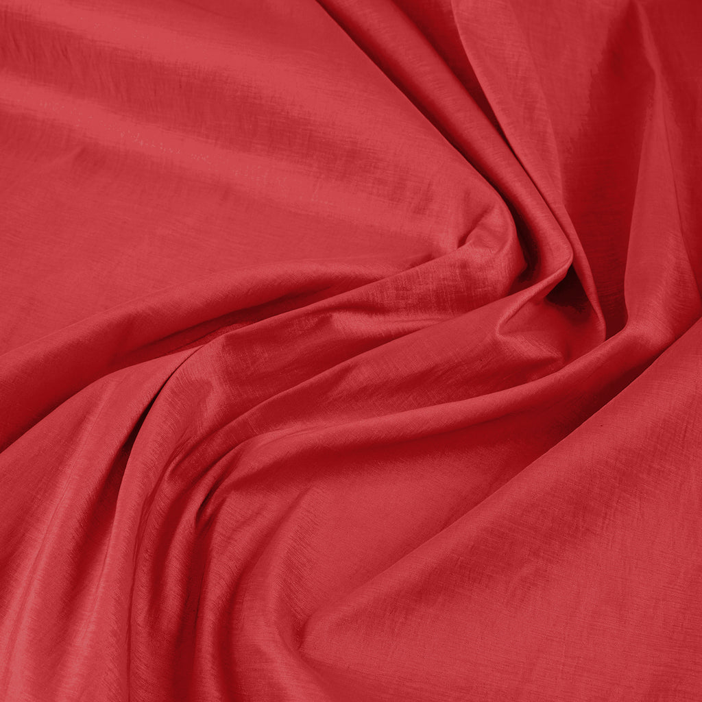 STRETCH TAFFETA | 6660 ORANGE RUMBA - Zelouf Fabrics