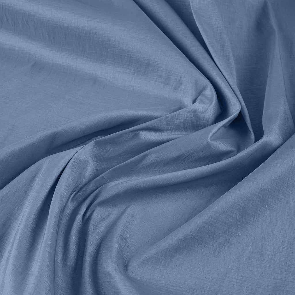 PALM DENIM | 6660-BLUE - SOLID DANIELLA N/P STRETCH TAFFETA - Zelouf Fabrics