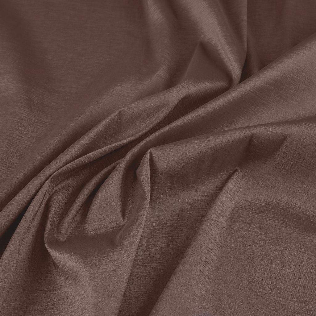 STRETCH TAFFETA | 6660 PURE MOCHA - Zelouf Fabrics