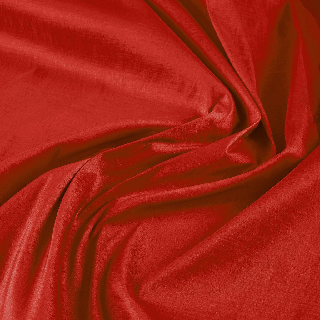 RED TIARA | 6660-RED - SOLID DANIELLA N/P STRETCH TAFFETA - Zelouf Fabrics