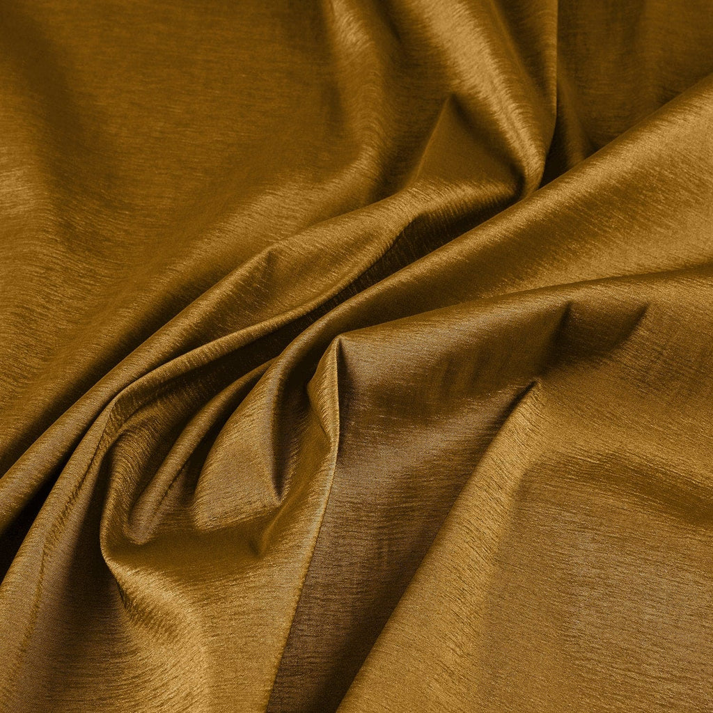 STAINED BRONZE | 6660-GOLD- SOLID DANIELLA N/P STRETCH TAFFETA - Zelouf Fabrics