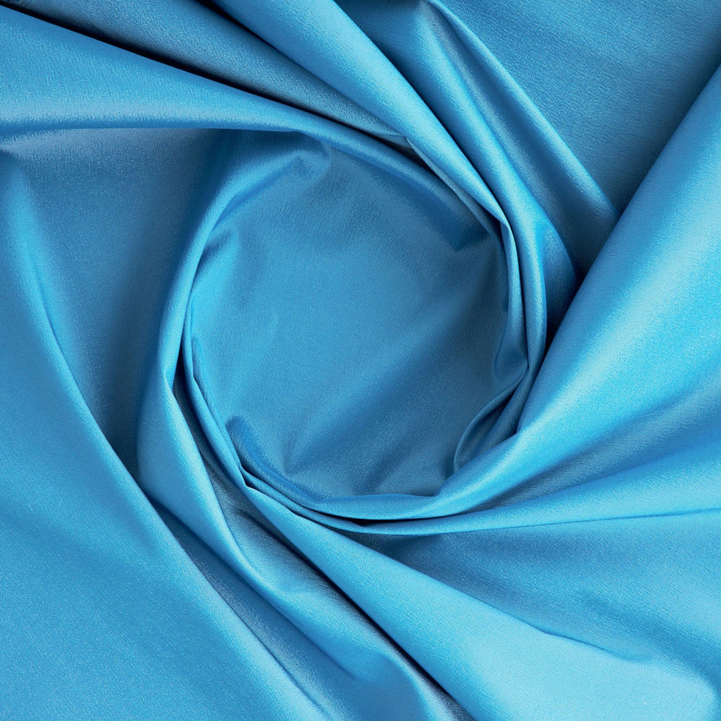 IRIDESCENT STRETCH TAFFETA | 6700 BLUE MOHITO - Zelouf Fabrics