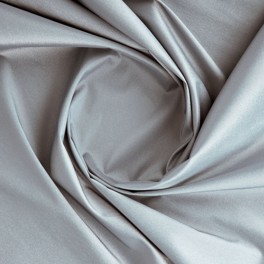 BRIDAL SILVER | 6700 - SOLID IRIDESCENT STRETCH TAFFETA - Zelouf Fabric