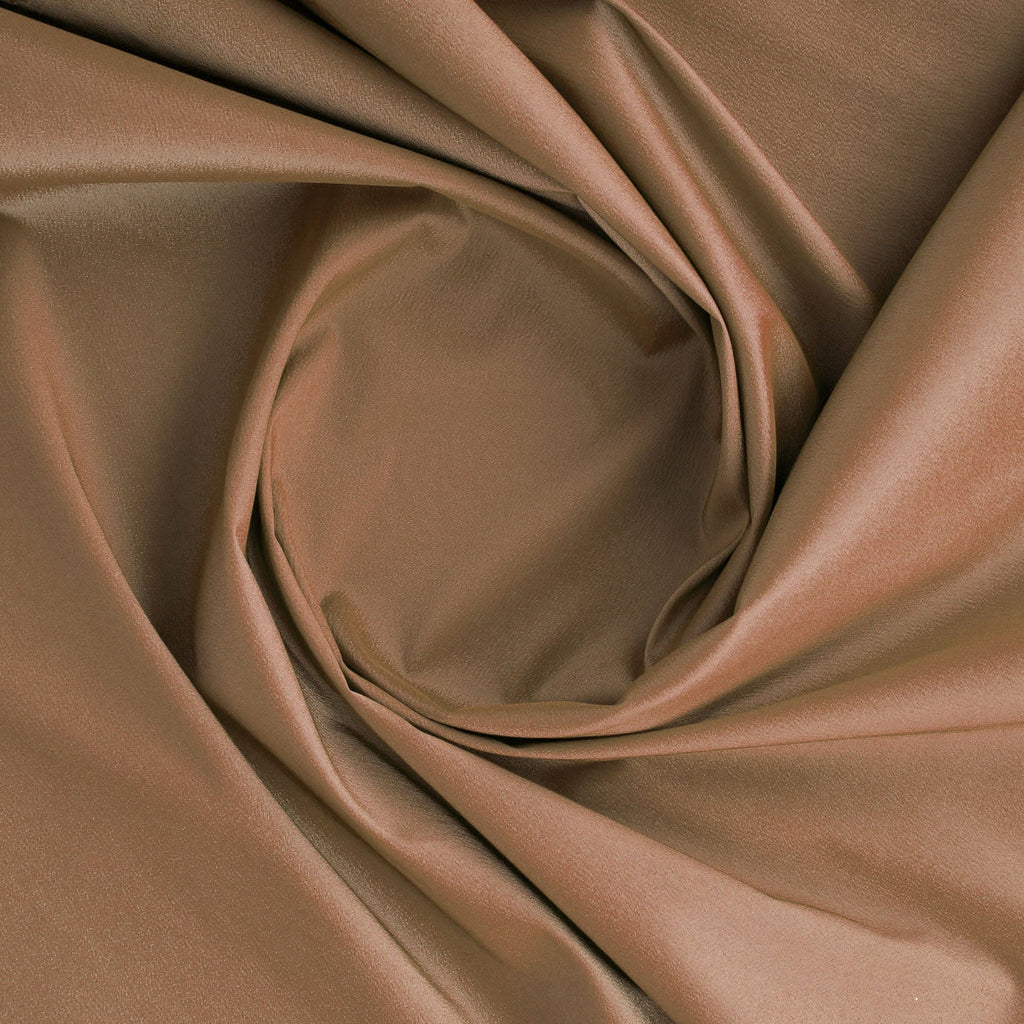IRIDESCENT STRETCH TAFFETA | 6700 TWISTED TAN - Zelouf Fabrics