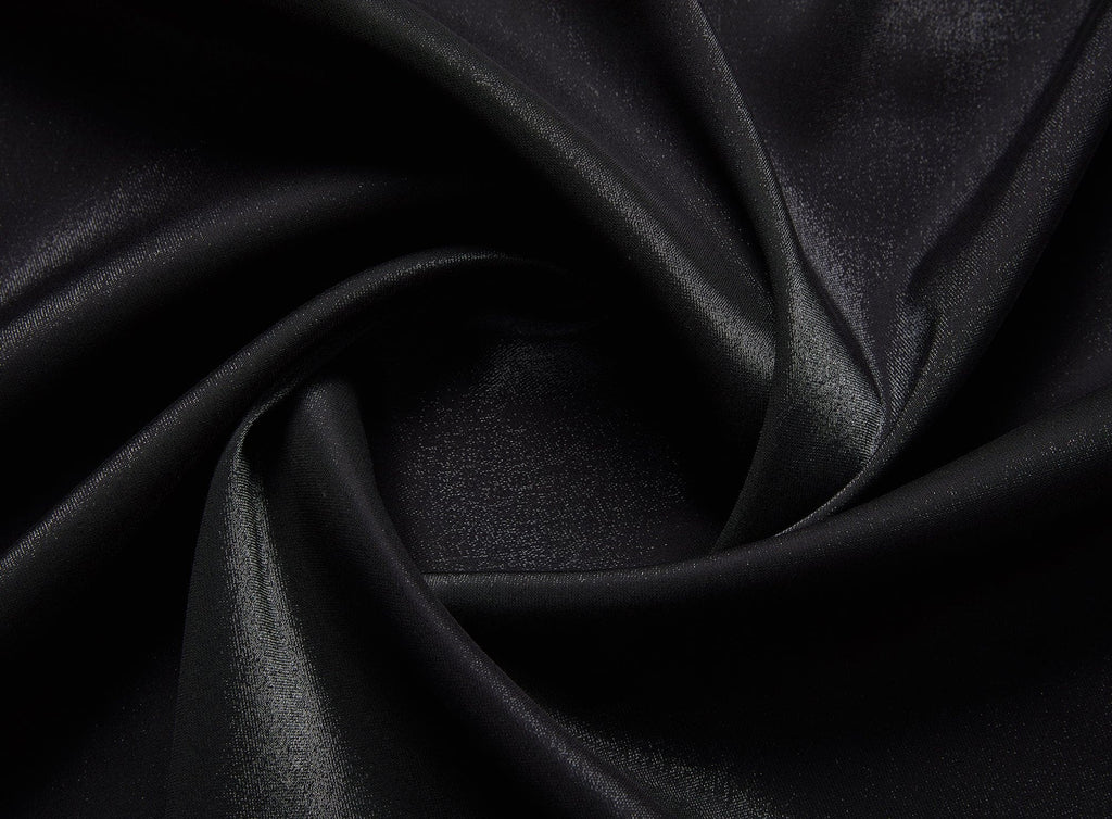 BLACK | 6743 - SOLID SPANDEX SHIMMER - Zelouf Fabrics