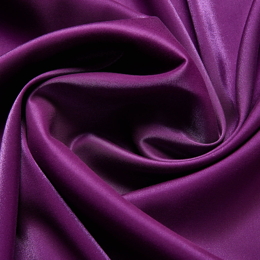 PLUM ALLURE | 6743 - SOLID SPANDEX SHIMMER - Zelouf Fabrics