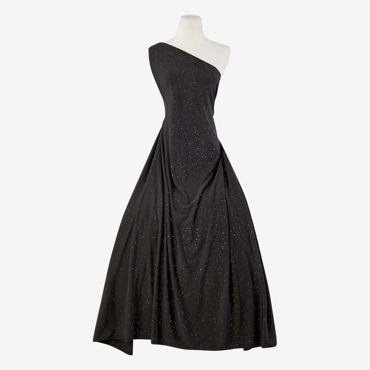 GLITTER JERSEY KNIT ITY | 6829 Black GLITTER JERSEY KNIT ITY | 6829 Black