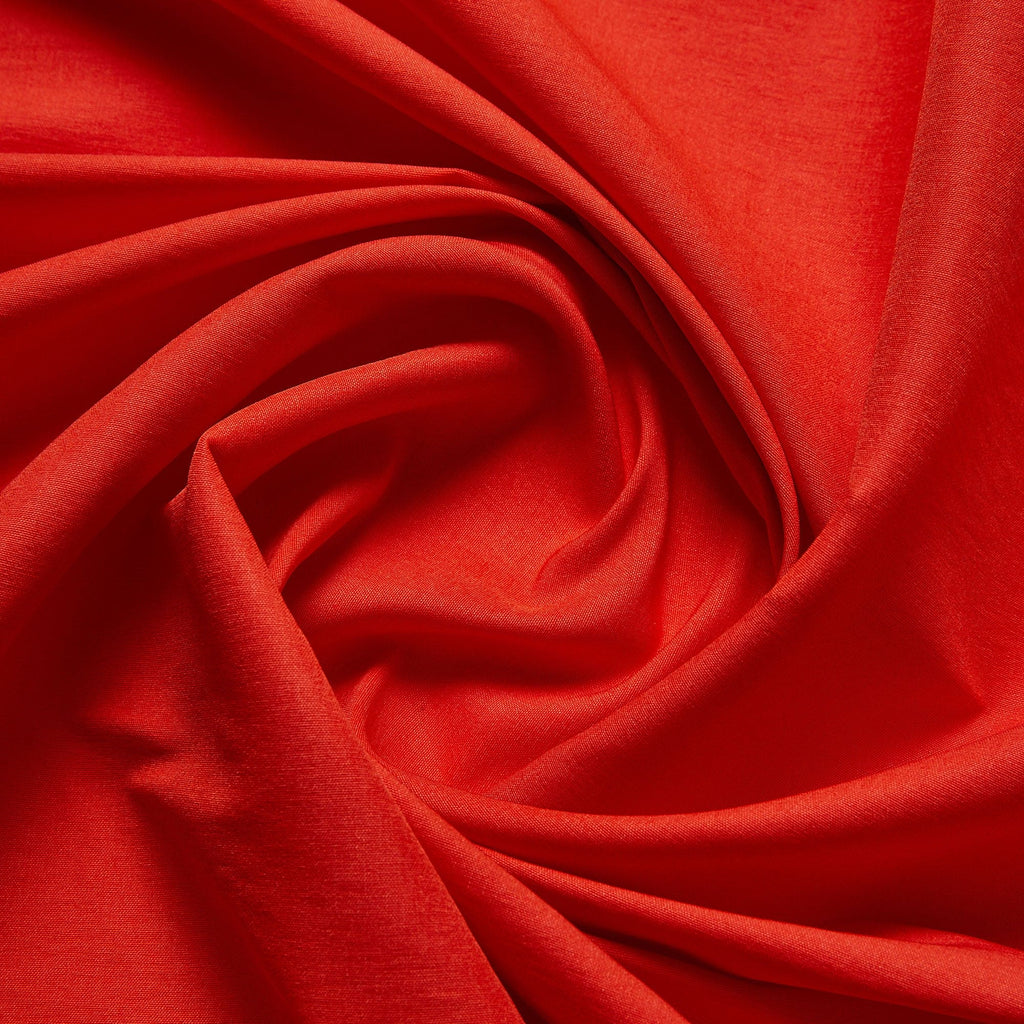 JACKIE STRETCH TWILL TAFFETA  | 6969 PLENTY ORANGE - Zelouf Fabrics