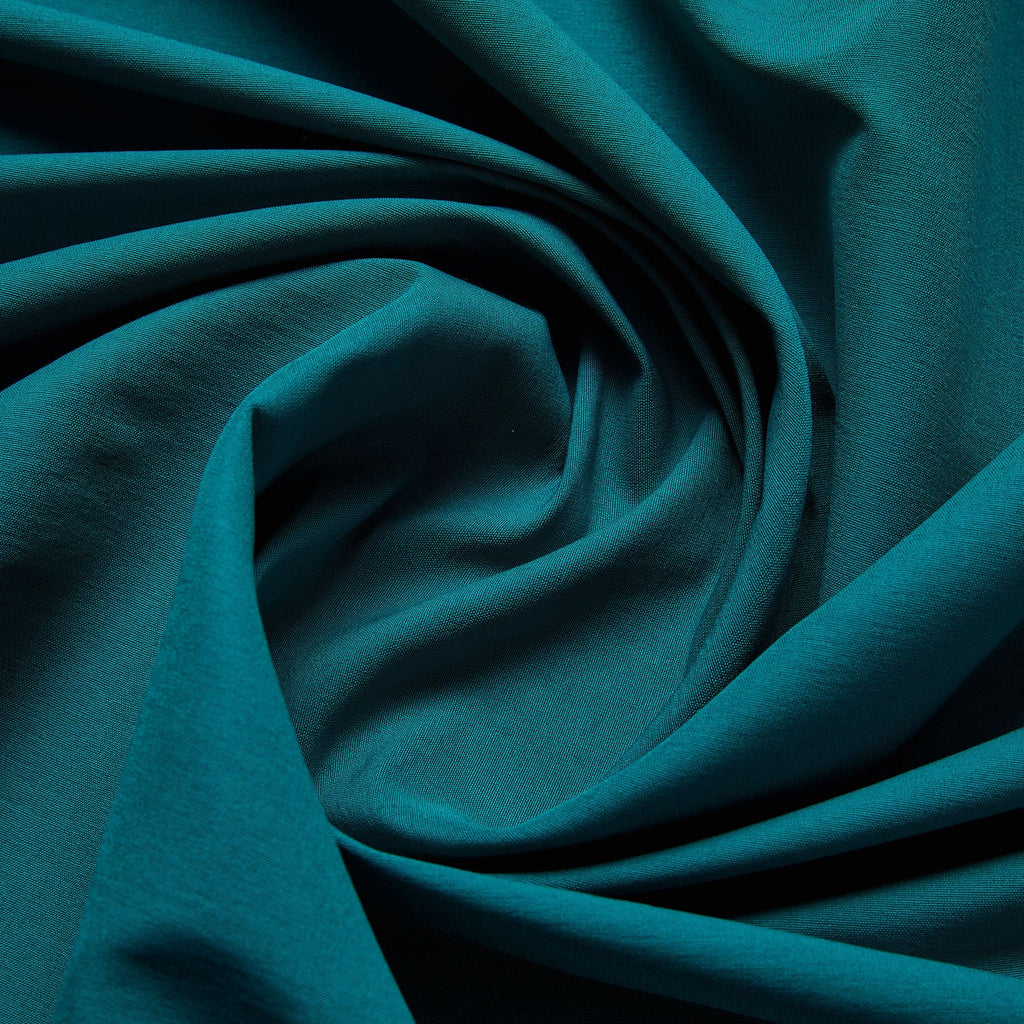 JACKIE STRETCH TWILL TAFFETA  | 6969 PLENTY TEAL - Zelouf Fabrics