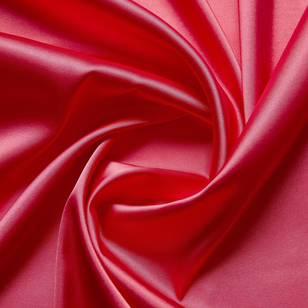 BALI CORAL | 7083 - SOLID 75D STRETCH SATIN - Zelouf Fabrics
