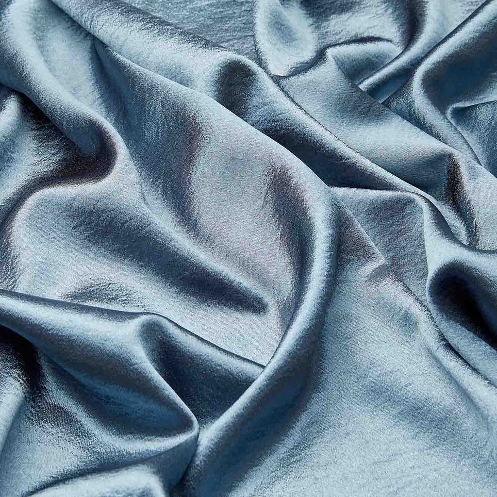 CHARCOAL GEM | 7312-GREY - SOLID CHLOE STRETCH SATIN CREPE - Zelouf Fabrics