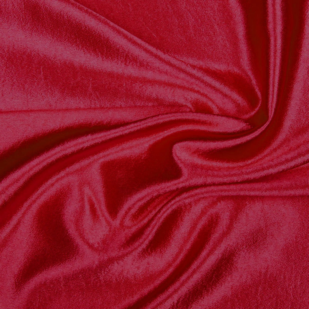 CHERRY MARBLE | 7312-RED - SOLID CHLOE STRETCH SATIN CREPE - Zelouf Fabrics