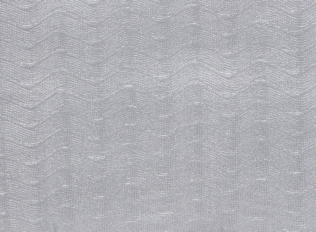 BRUSHED SILVER/SIL | 7727 - CRINKLED BODRE FOIL - Zelouf Fabrics