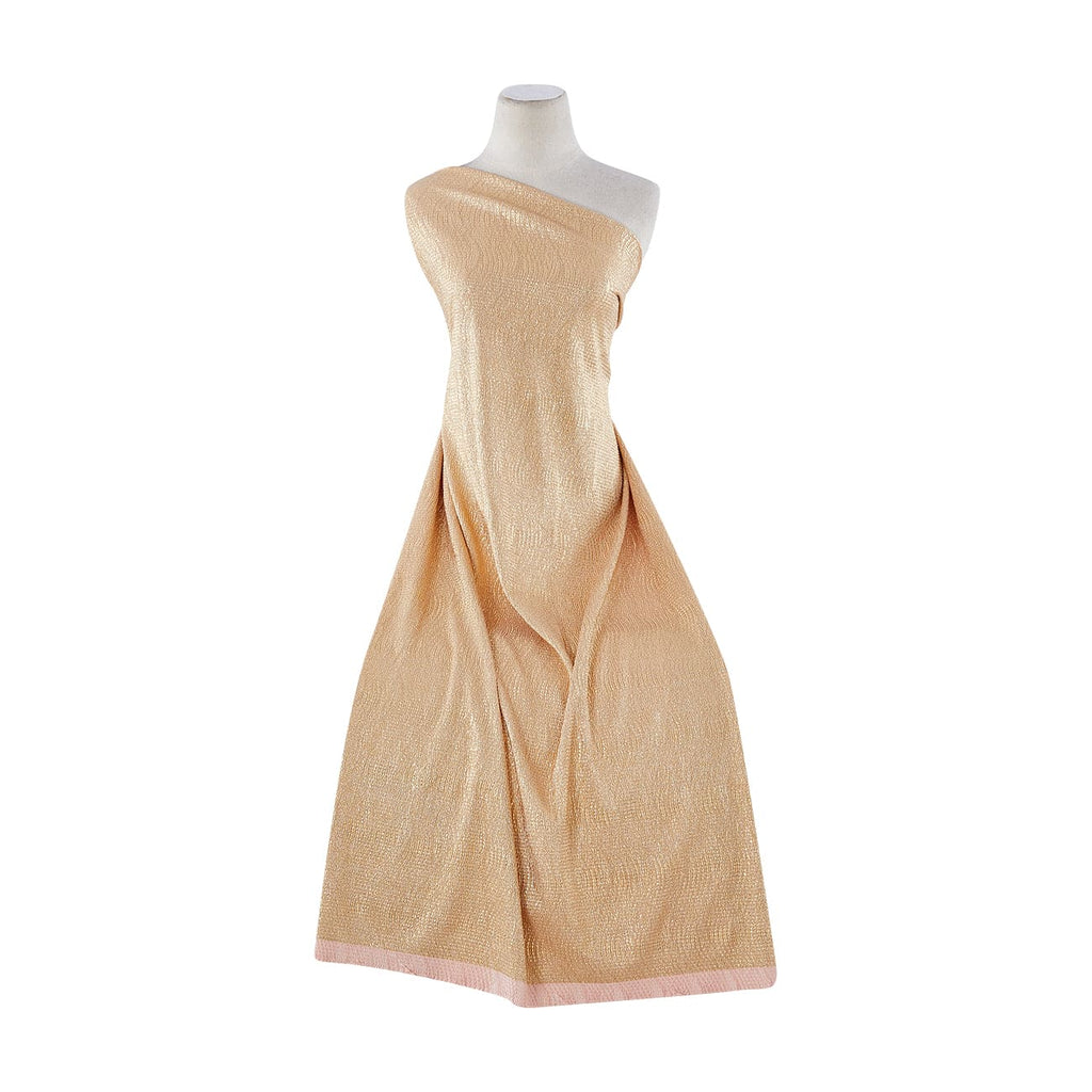 SUMMER ROSE/G | 7727 - CRINKLED BODRE FOIL - Zelouf Fabrics