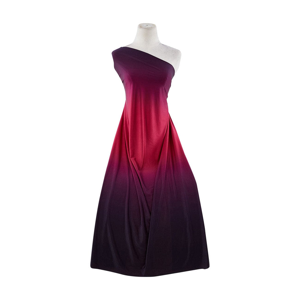 DOUBLE OMBRE CRYSTAL KNIT  | 7870 RED GEM/NAVY - Zelouf Fabrics