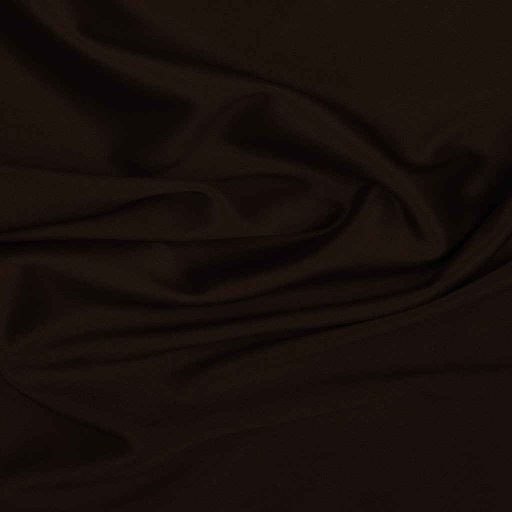 BROWN | 7901-BROWN - SOLID MILANO STRETCH SATIN - Zelouf Fabrics