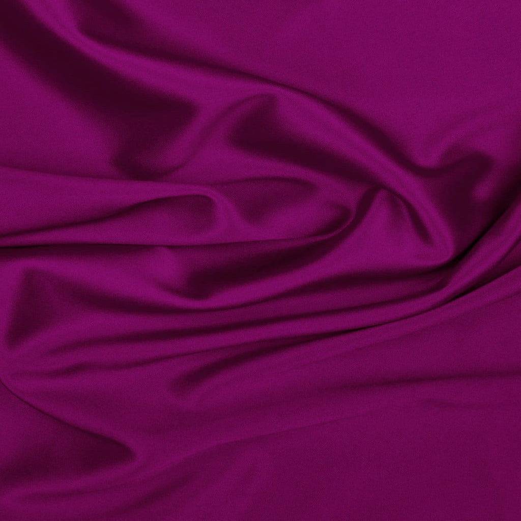 MAJOR FUCHSIA | 7901-PURPLE - SOLID MILANO STRETCH SATIN - Zelouf Fabrics
