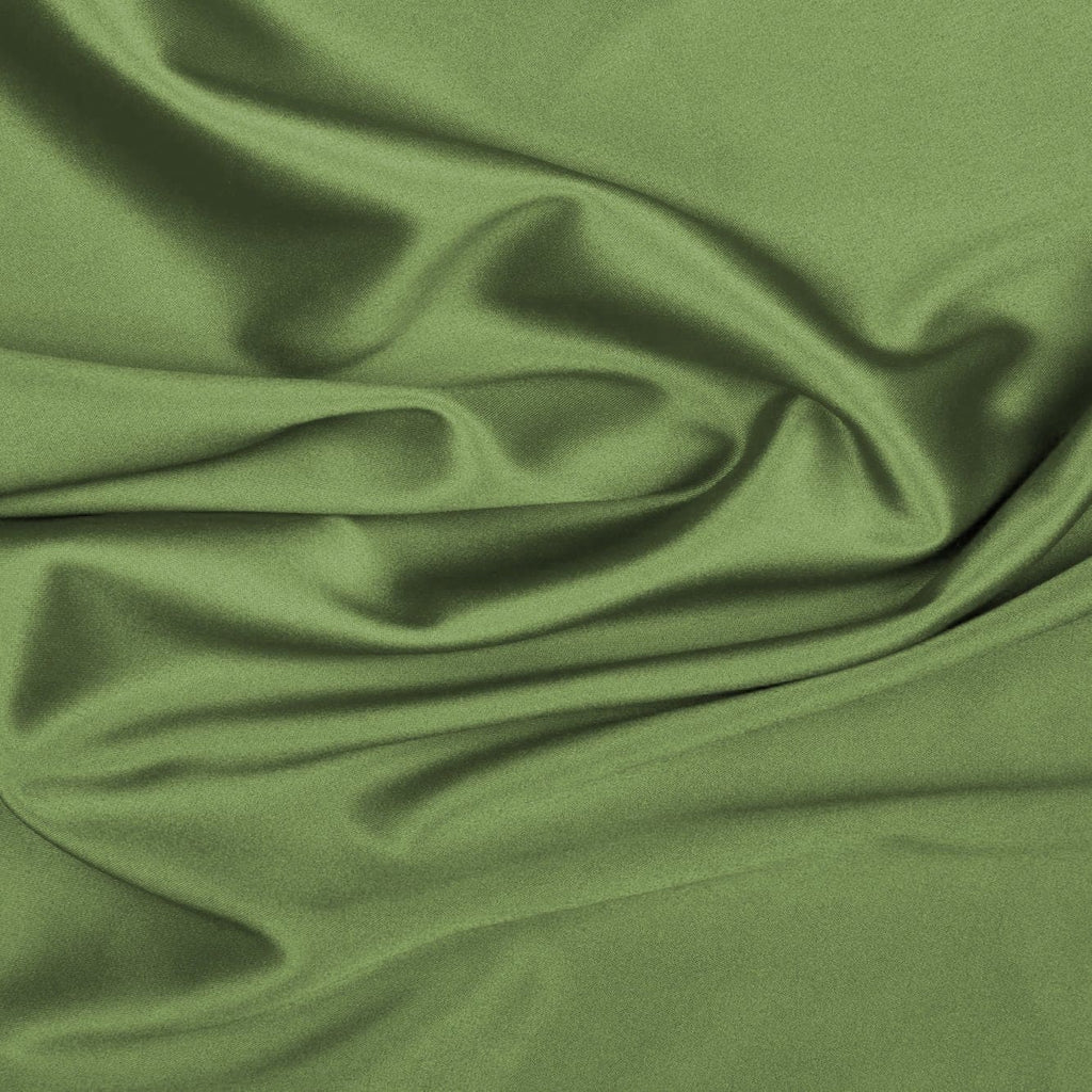 MATTE SAGE | 7901-GREEN - SOLID MILANO STRETCH SATIN - Zelouf Fabrics
