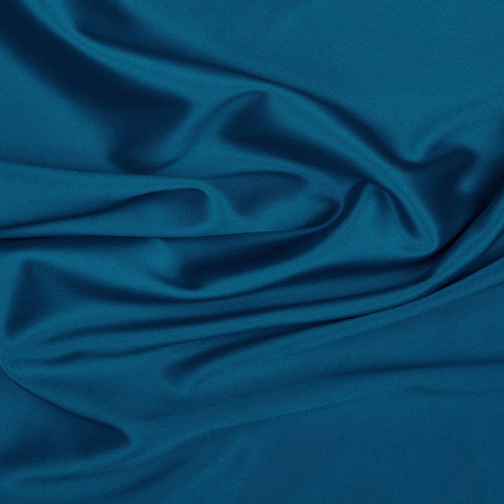 MILANO STRETCH SATIN | 7901 TEAL OBSESSION - Zelouf Fabrics