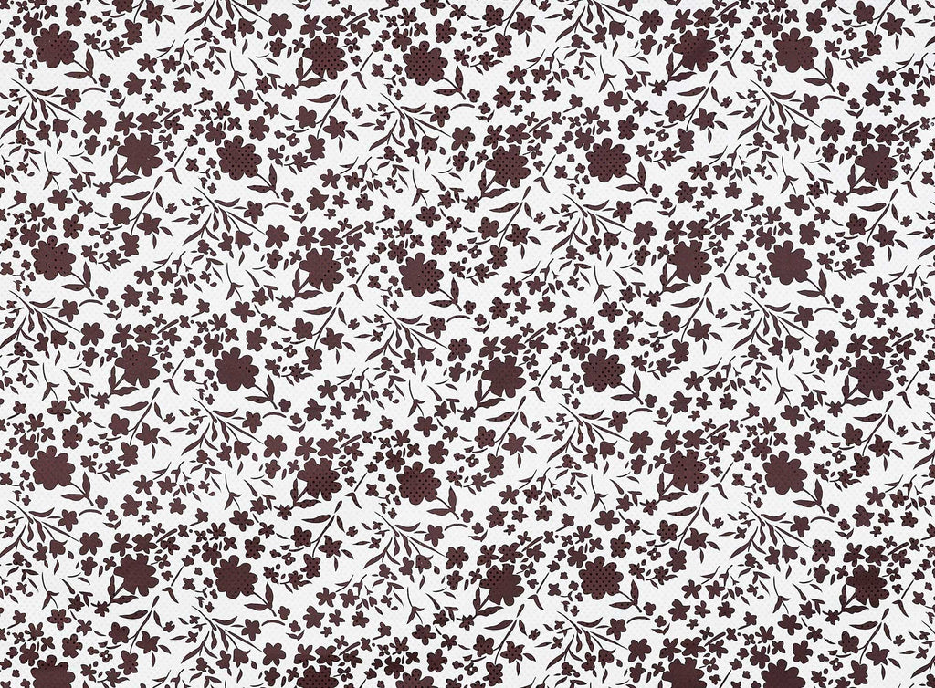 VICKY FLORAL PRINT W/ CLEAR TRANS ON BRIDAL SATIN  | 7931  - Zelouf Fabrics