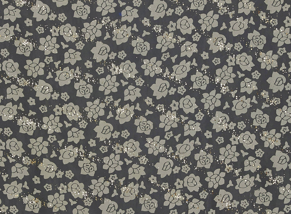 PRETTY YELLOW | 7938-TRANS - IRR. STAINGLASS FLORAL BURN-OUT ORGANDY W/ TRANS - Zelouf Fabrics