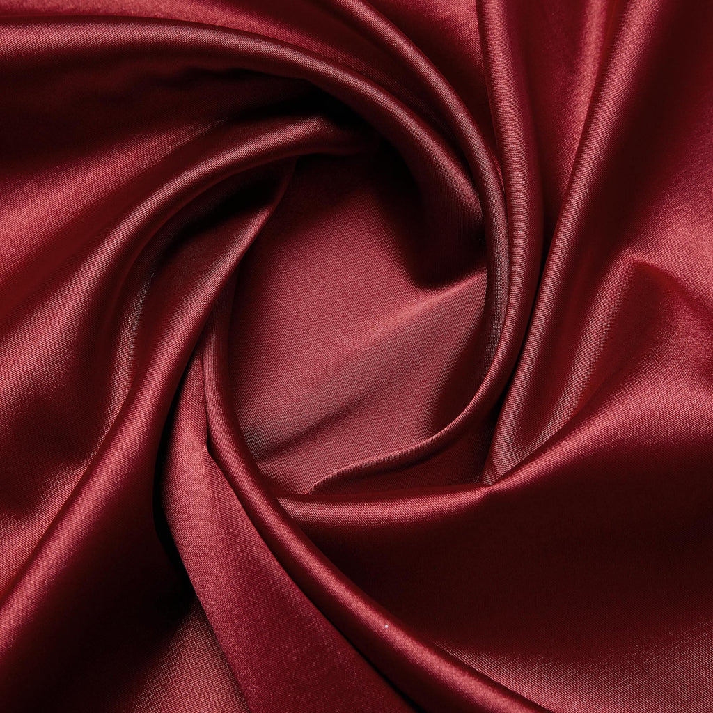 SOLID IRIDESCENT STRETCH SATIN  | 8083 LUSH RED - Zelouf Fabrics