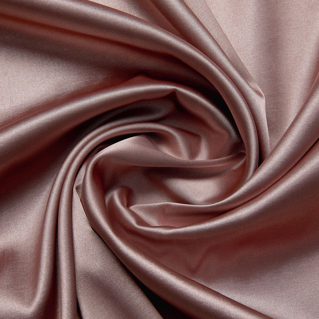 SOLID IRIDESCENT STRETCH SATIN  | 8083 ROSE PATINA - Zelouf Fabrics