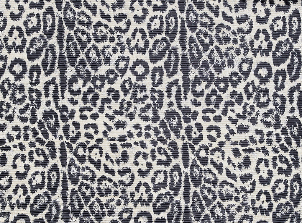 ANIMAL PRINT ON PLEATED SOUFFLE KNIT  | 8150-4564PLT  - Zelouf Fabrics