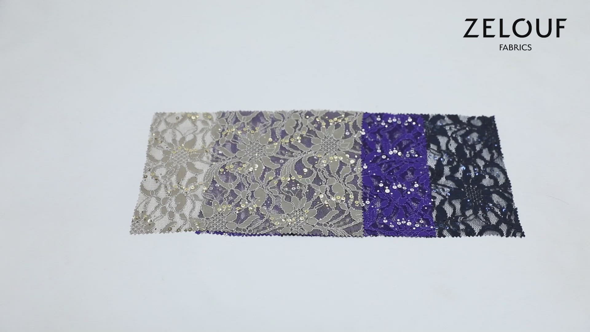 8266 Tran Purple Silver Tonal Stretch Doughnut Trans Lace Video