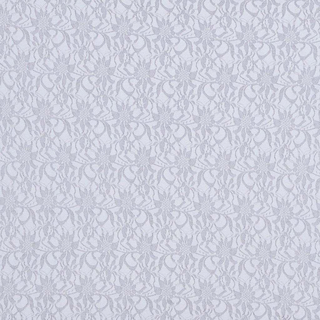 SATURN MUSE | 8266-SC ROLGLIT-GREY - TONAL STRETCH ROLLER GLITTER SCALLOP LACE - Zelouf Fabric
