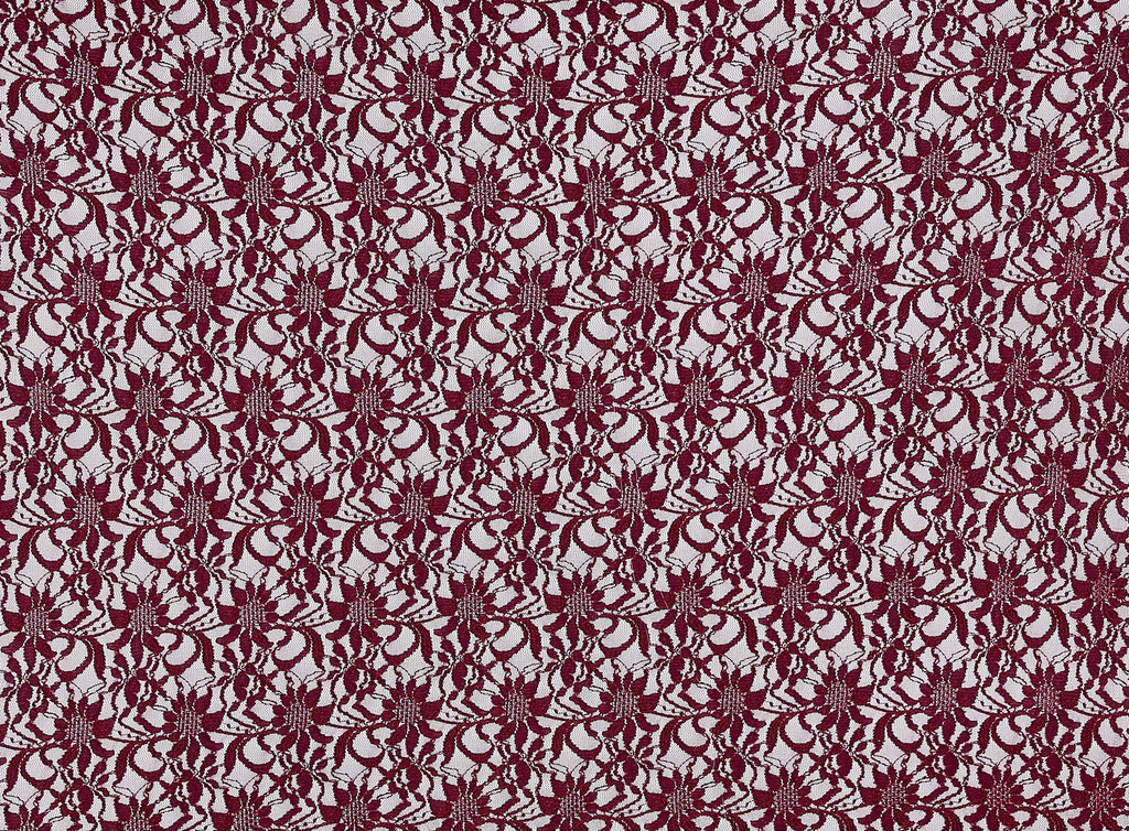 WINE | 8266 - TONAL STRETCH LACE - Zelouf Fabric