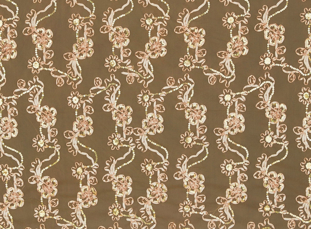 JIMMY EMBROIDERY ON POLY MESH  | 8426-1060  - Zelouf Fabrics