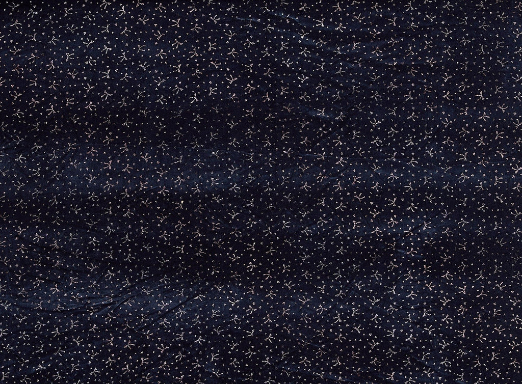 BOWS AND DOTS GLITTER SPANDEX VELVET  | 8430-323  - Zelouf Fabrics
