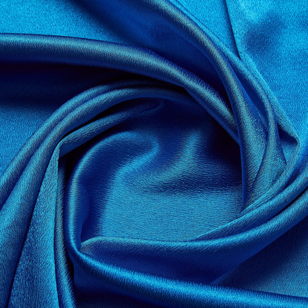 SOLID RIA CREPE SATIN  | 8611 HOT BLUEBERRY - Zelouf Fabrics