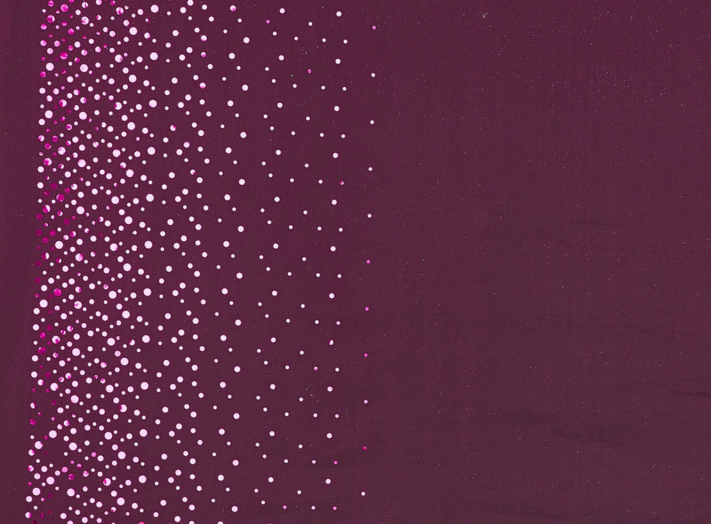 DBL BORDER DOT TRANS ON CRYSTAL TULLE 100% POLY  | 8836-5288  - Zelouf Fabrics