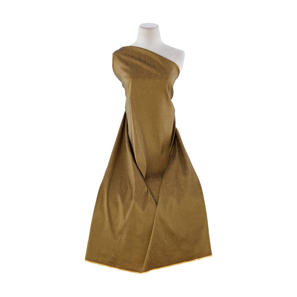 SOLID SLUB STRETCH IRIDESCENT SHANTUNG  | 8934 CASINO GOLD - Zelouf Fabrics