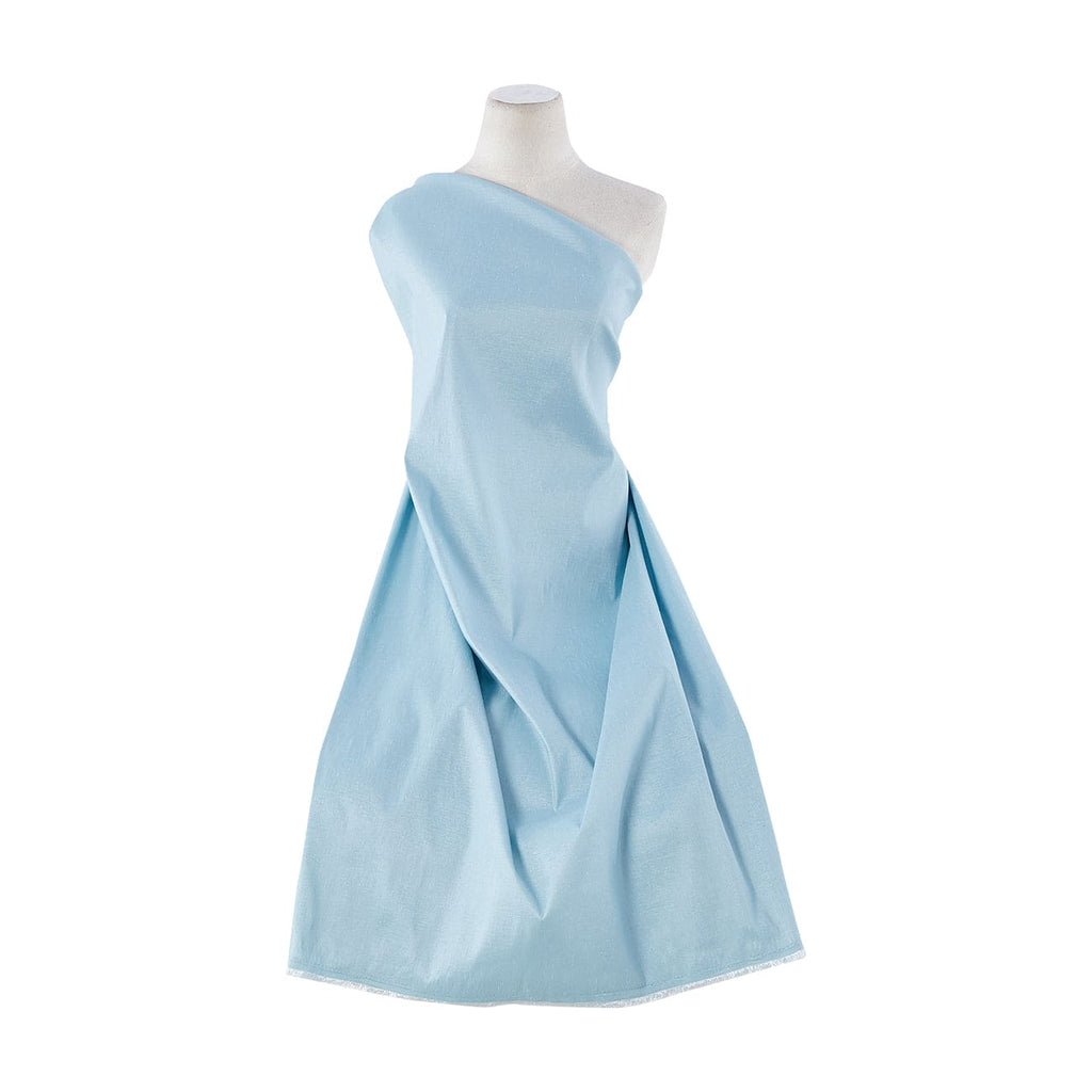 SOLID SLUB STRETCH IRIDESCENT SHANTUNG  | 8934 WEDGEWOOD BLUE - Zelouf Fabrics