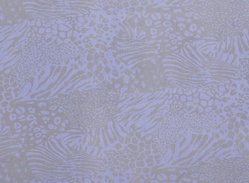 LUCKY ROYAL | 9007-631 - LEOPARD PATCH PRINT ON MATTE JERSEY CHIFFON - Zelouf Fabrics