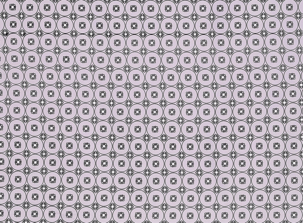 CIRCLE & FLOWER FLOCK W/GLITTER HOLOGRAM ON ORGANZA  | 9018-922  - Zelouf Fabrics